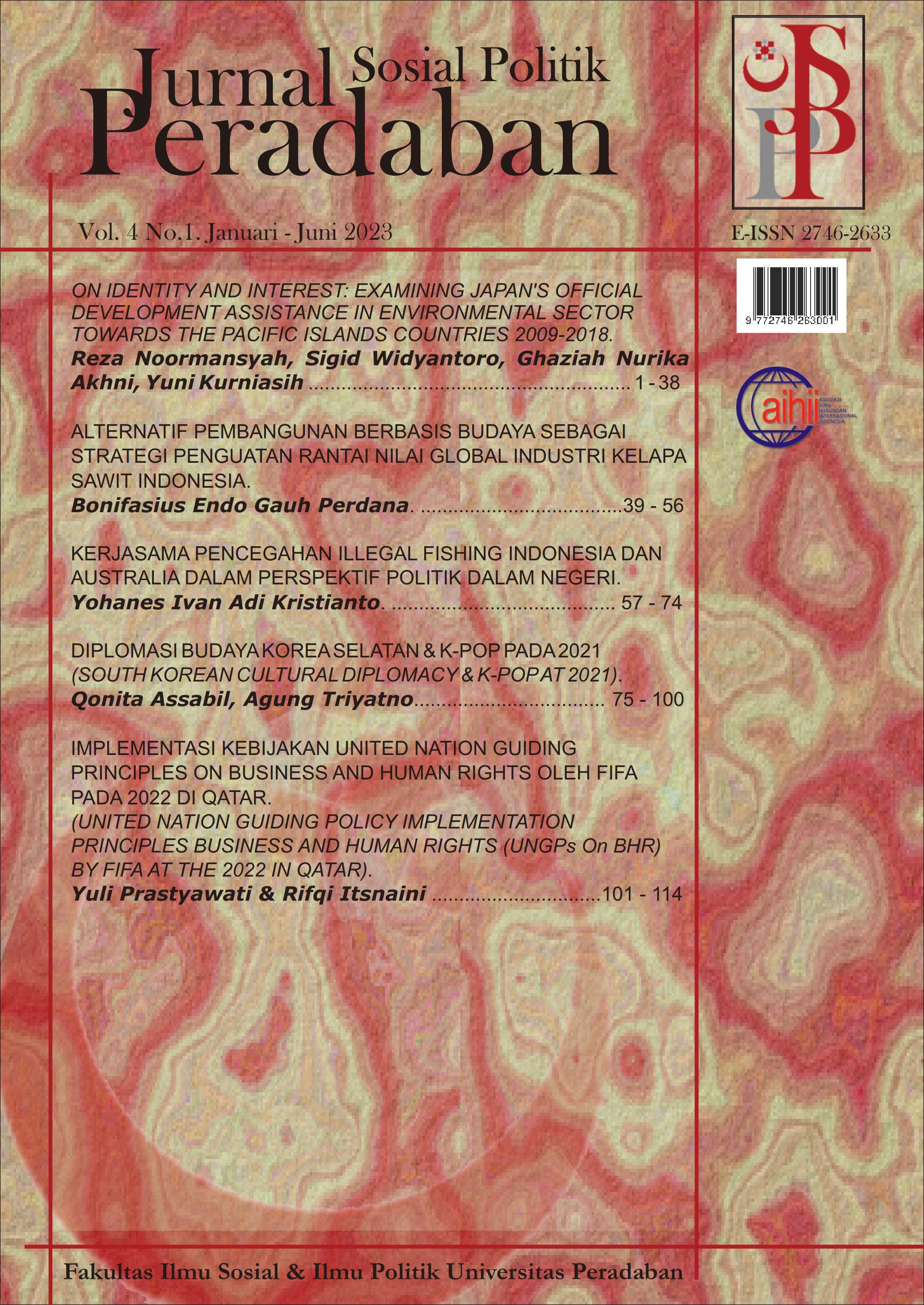 					View Vol. 4 No. 1 (2023): Jurnal Sosial Politik Peradaban
				