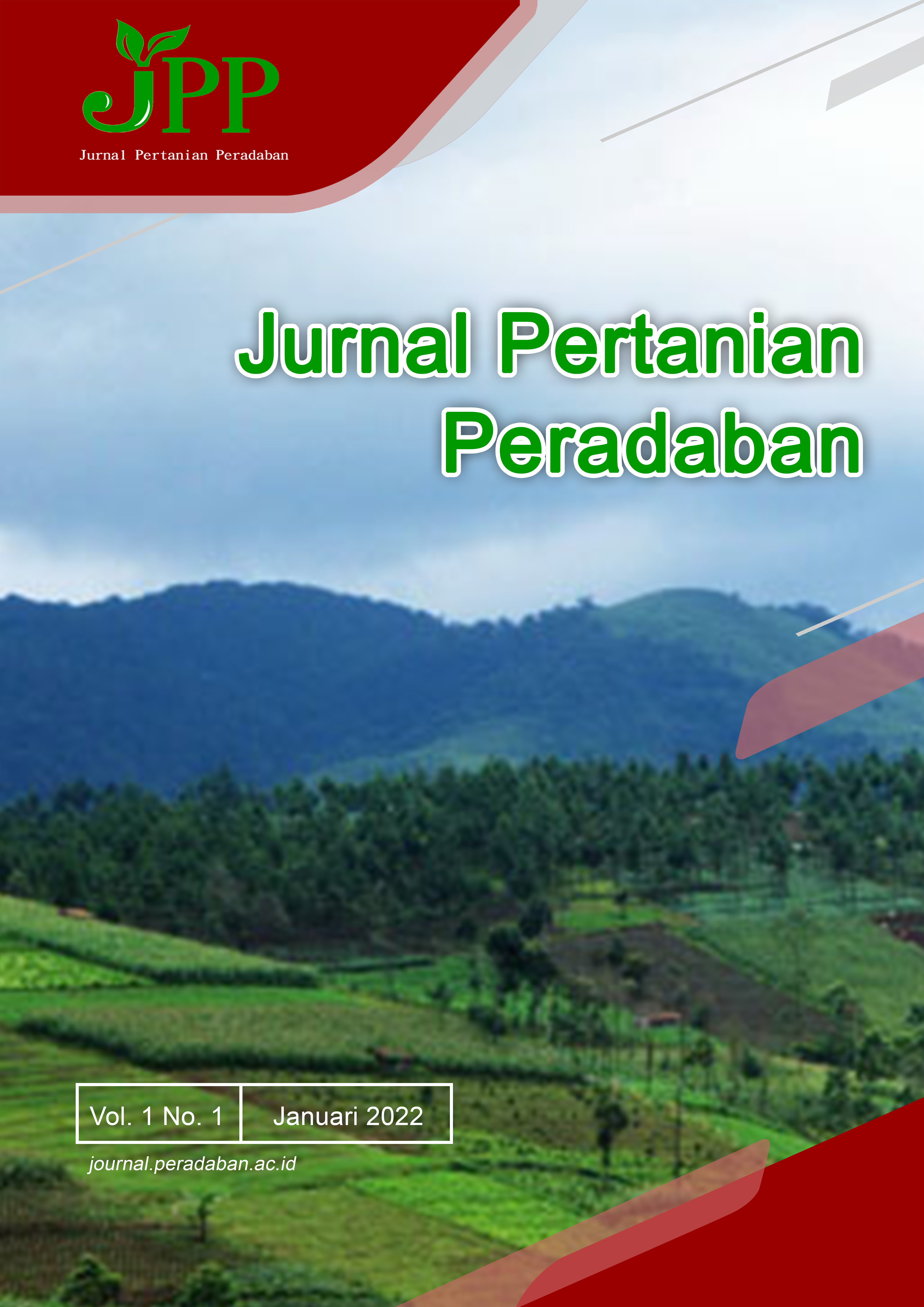 					View Vol. 1 No. 1 (2021): JURNAL PERTANIAN PERADABAN [ISSN : 2807-6974]
				