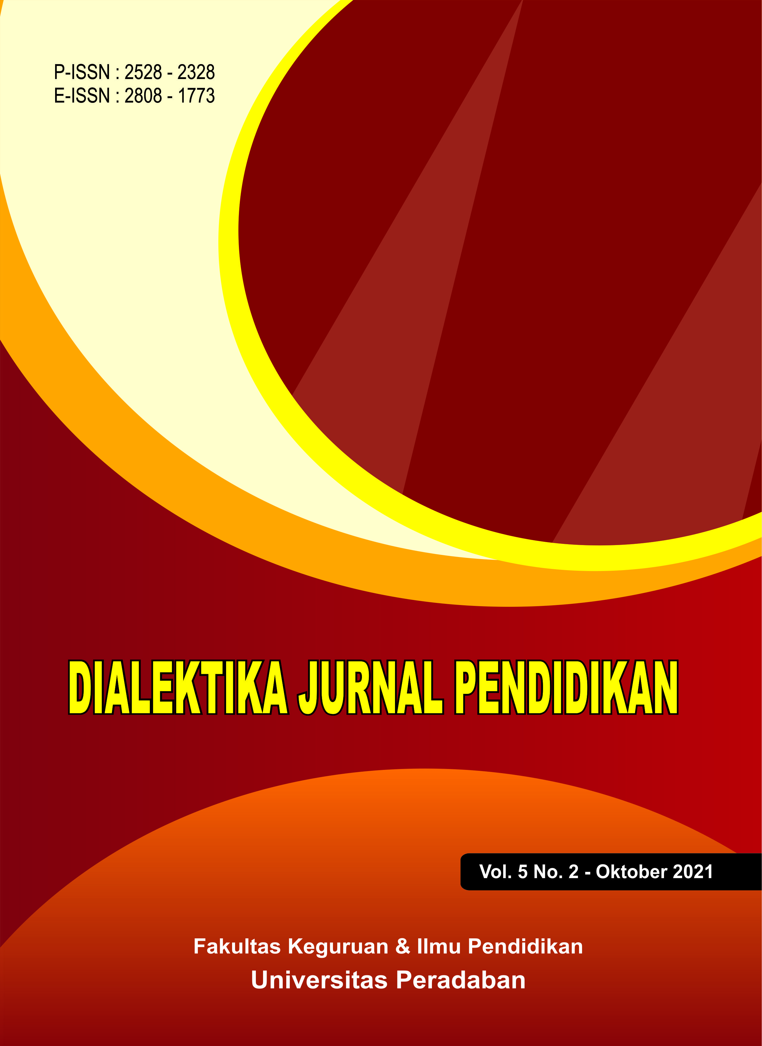 					View Vol. 5 No. 2 (2021): Dialektika Jurnal Pendidikan
				